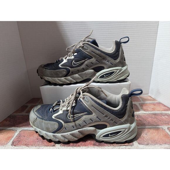 2010 Nike Air ACG Terra Sebec Womens Hiking Shoes Sneakers Blue Gray Size 9.5 - Picture 4 of 9